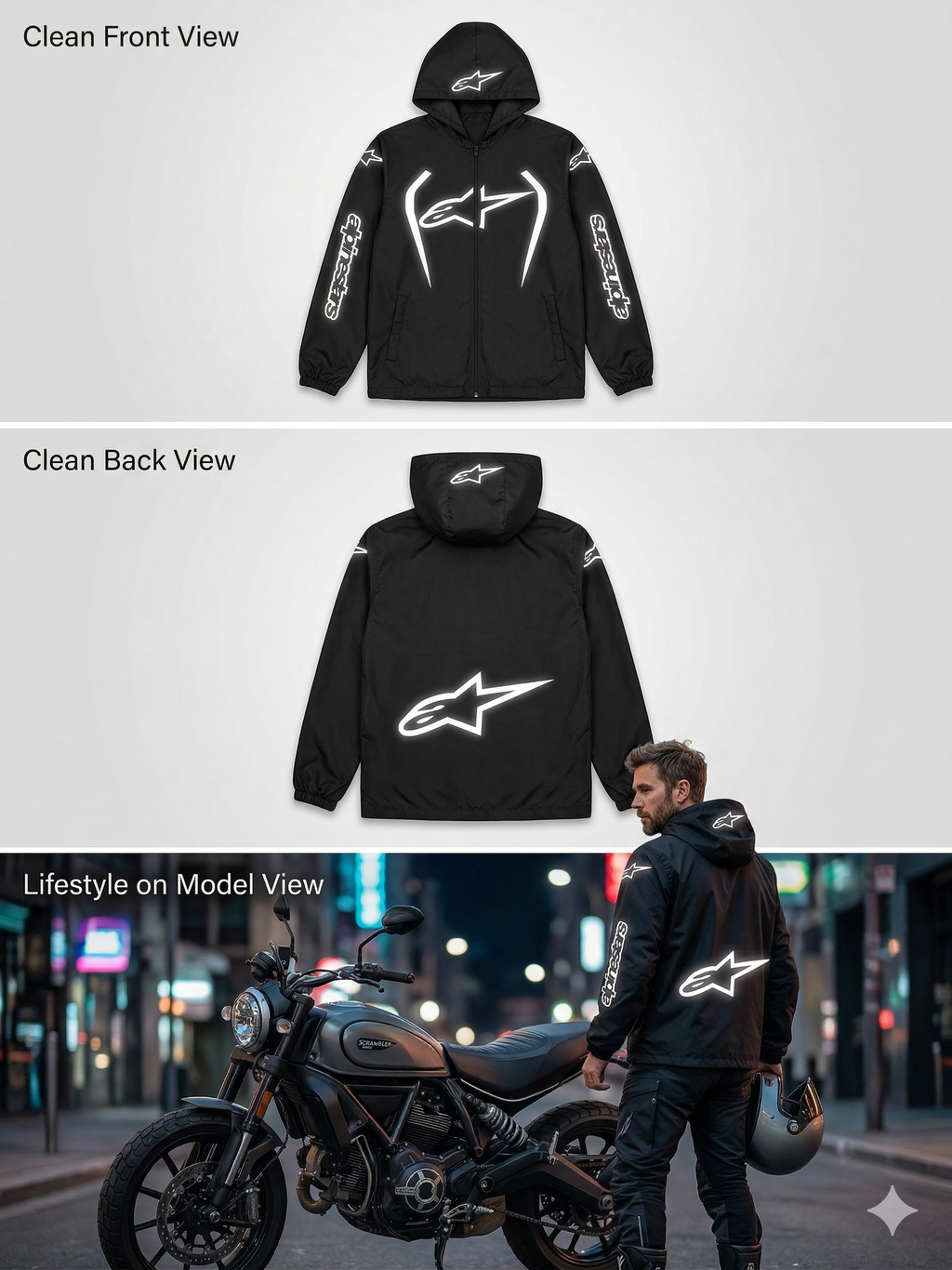 Chaqueta Cortavientos Alpinestar Reflectiva | Diseño Urbano + Alta Visibilidad